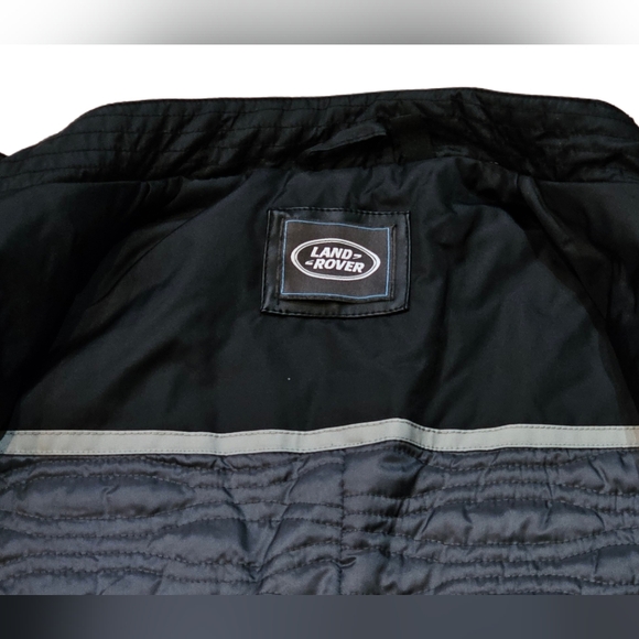 Land Rover Black Racing Driving Jacket Coat Women Sz 10 England Jaguar Nylon Zip - Picture 6 of 8